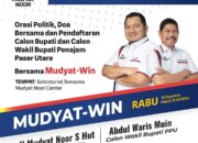 Diusung Koalisi 4 Partai, Mudyat Noor-Abdul Waris Muin Mantap Maju di Pilkada PPU